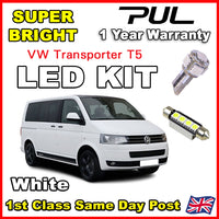 7x White LED SMD Canbus Interior Light Kit Lamp for VW T5 T5.1 T6 Transporter