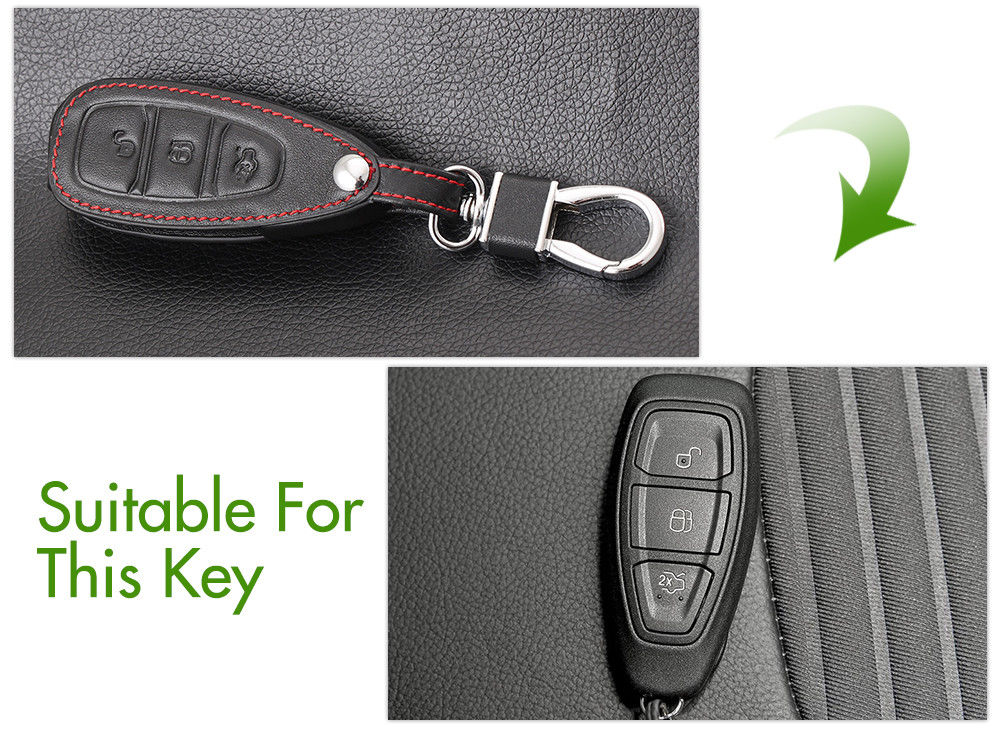 Funda De Llave Plegable Con Tapa De 3 Botones Para Ford Focus 2, C Max