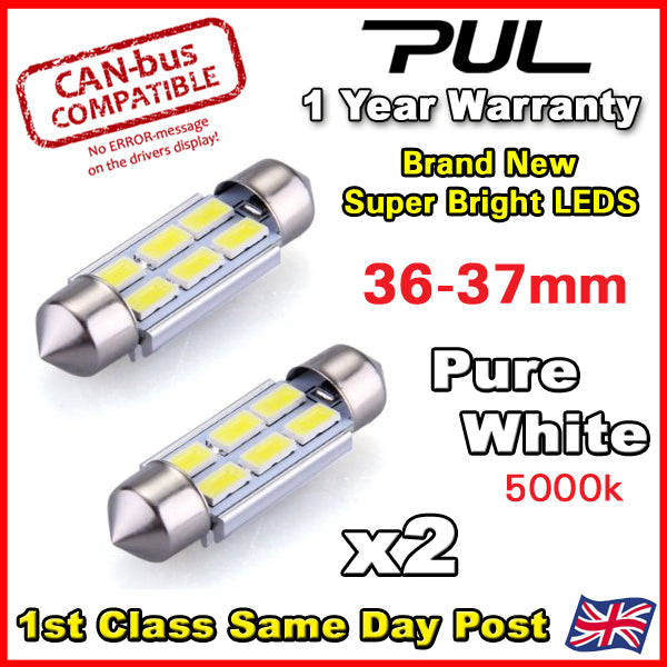 BMW E39 E46 M3 E60 E61 M5 12SMD Canbus Error Free White Number Plate Light Bulbs | UK BMW E39 E46 M3 E60 E61 M5 12SMD Canbus Error Free White Number Plate Light Bulbs | UK