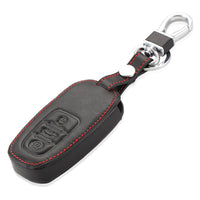 Genuine Leather Car Key Case Cover Key Fob Keyfobs for Audi A6 A8 Q7 TT
