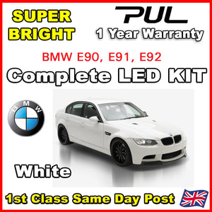 BMW E90 3 Series FULL 16 LED Light UPGRADE ERROR FREE WHITE Interior KIT